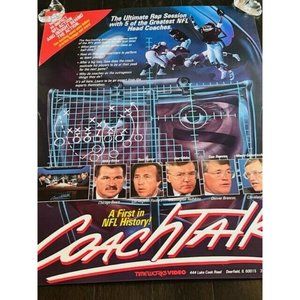 Movie Theater Cinema Poster Lobby Card 1987 Coach Talk Mike Ditka Gibbs Flores
